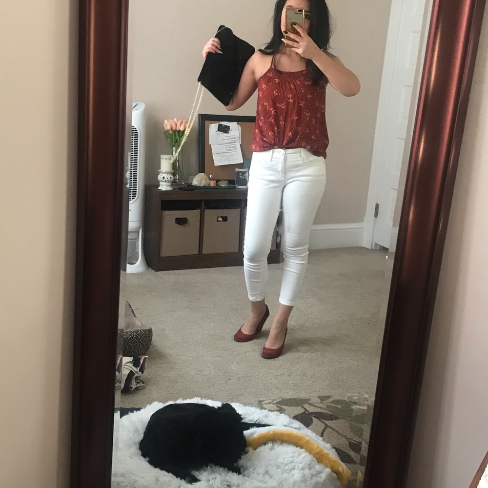 Brown sleeveless top
